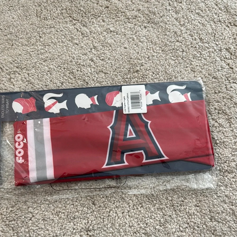Angels FOCO Red Double Layer UV Gaiter Scarf